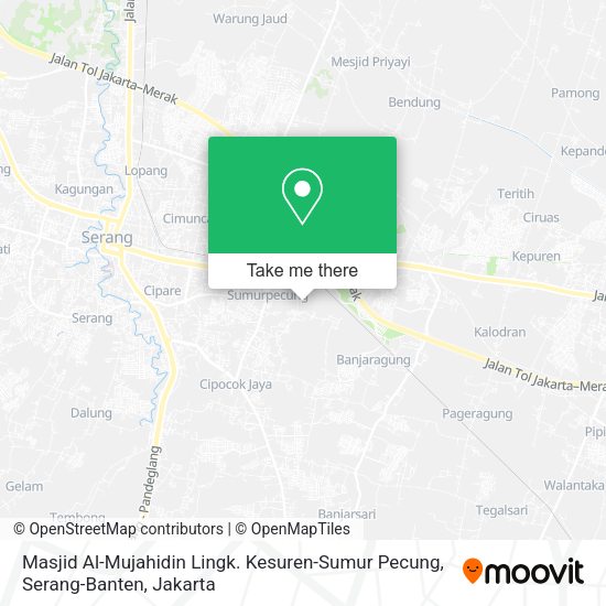 Masjid Al-Mujahidin Lingk. Kesuren-Sumur Pecung, Serang-Banten map