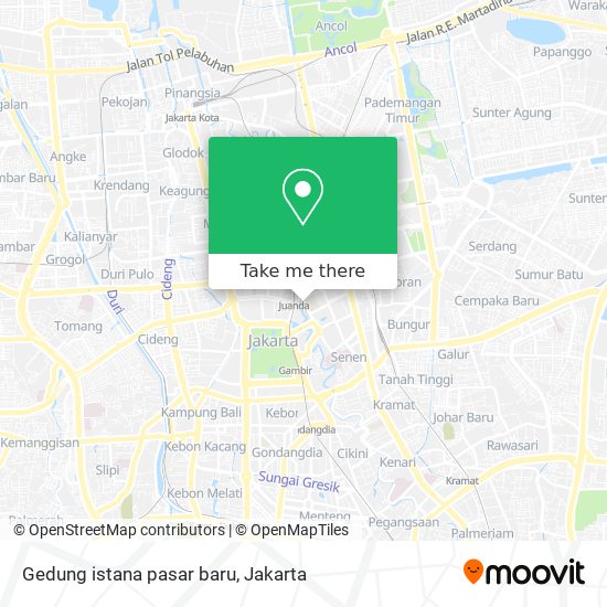 Gedung istana pasar baru map
