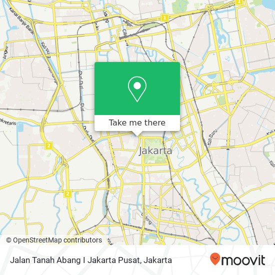 Jalan Tanah Abang I Jakarta Pusat map