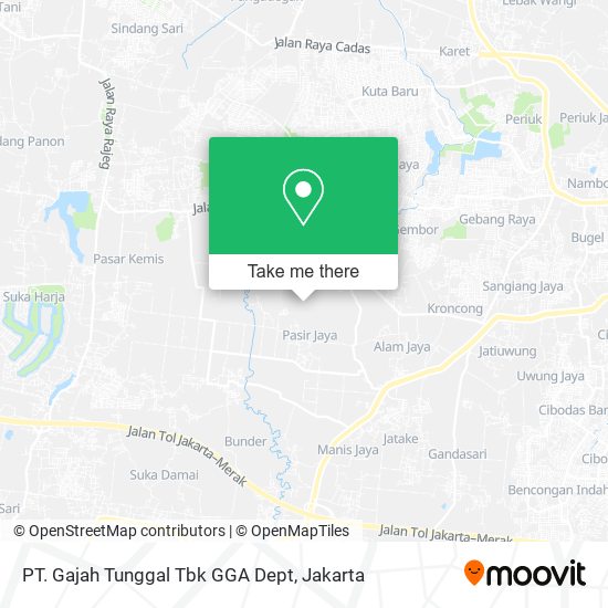 PT. Gajah Tunggal Tbk GGA Dept map