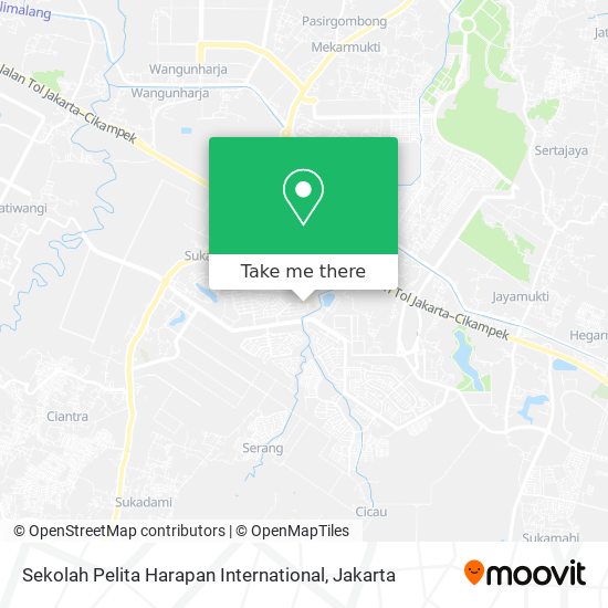 Sekolah Pelita Harapan International map