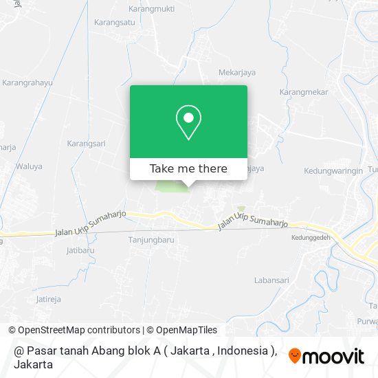 @ Pasar tanah Abang blok A ( Jakarta , Indonesia ) map