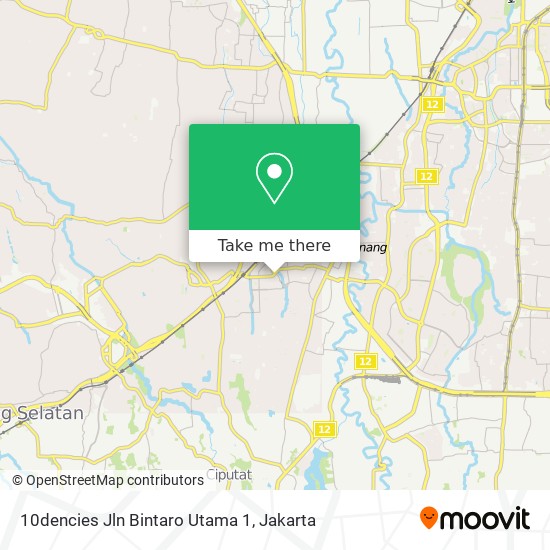 10dencies Jln Bintaro Utama 1 map
