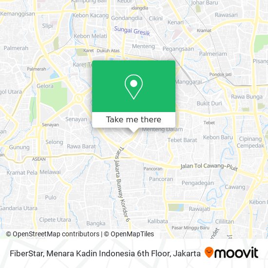 FiberStar, Menara Kadin Indonesia 6th Floor map