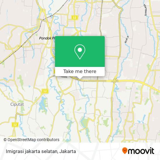 Imigrasi jakarta selatan map