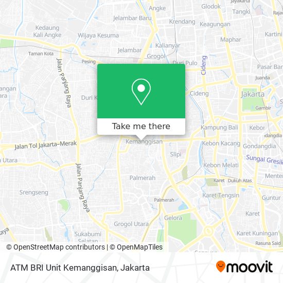 ATM BRI Unit Kemanggisan map