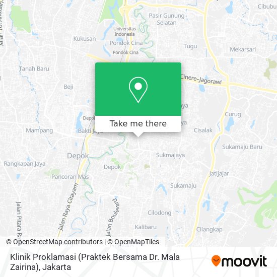 Klinik Proklamasi (Praktek Bersama Dr. Mala Zairina) map