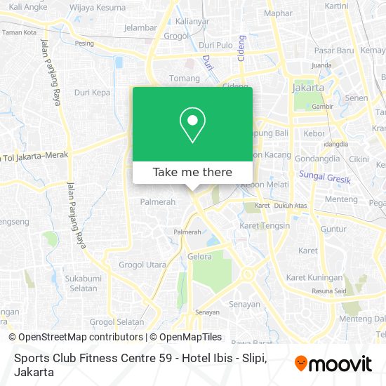 Sports Club Fitness Centre 59 - Hotel Ibis - Slipi map