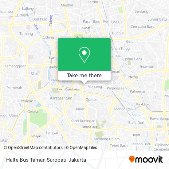 Halte Bus Taman Suropati map