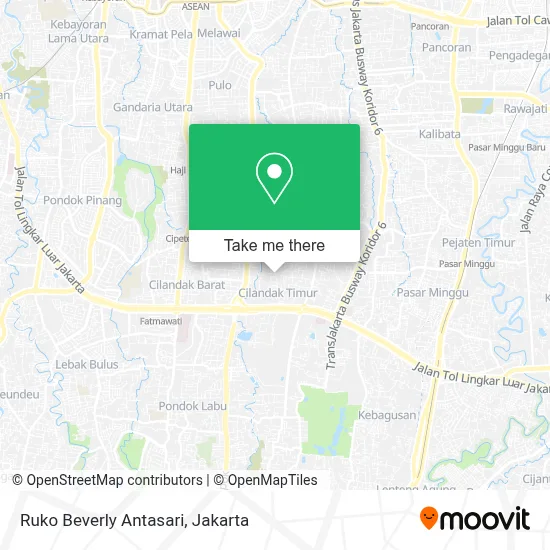 Ruko Beverly Antasari map