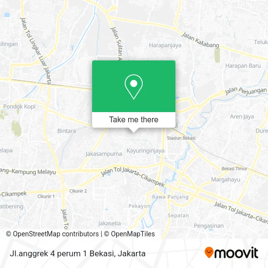 Jl.anggrek 4 perum 1 Bekasi map