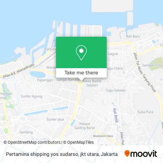 Pertamina shipping yos sudarso, jkt utara map