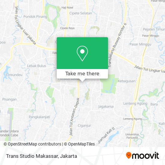 Trans Studio Makassar map