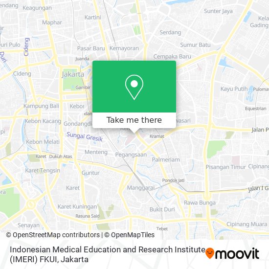 Indonesian Medical Education and Research Institute (IMERI) FKUI map