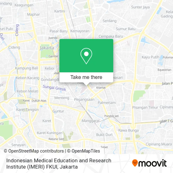 Indonesian Medical Education and Research Institute (IMERI) FKUI map