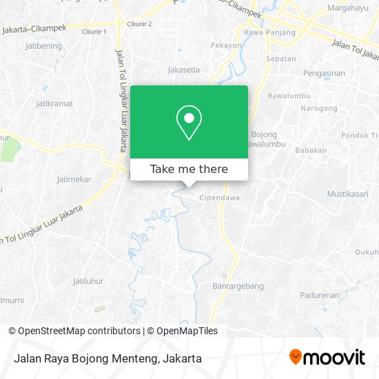 Jalan Raya Bojong Menteng map