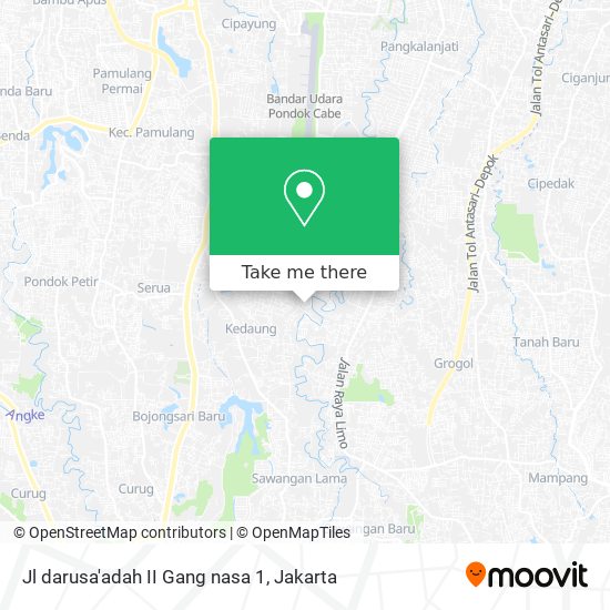 Jl darusa'adah II Gang nasa 1 map