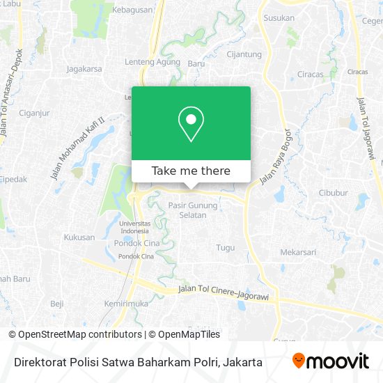 Direktorat Polisi Satwa Baharkam Polri map