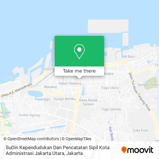 SuDin Kependudukan Dan Pencatatan Sipil Kota Administrasi Jakarta Utara map