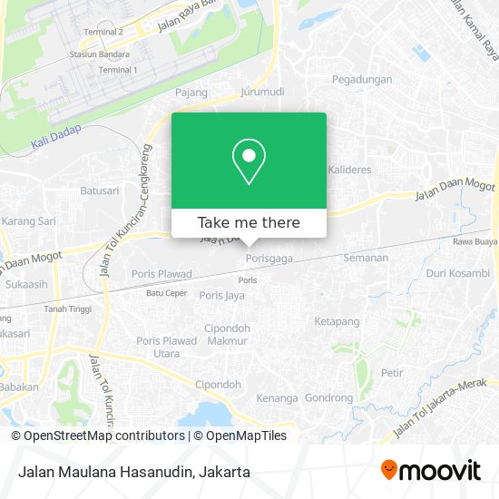 Jalan Maulana Hasanudin map