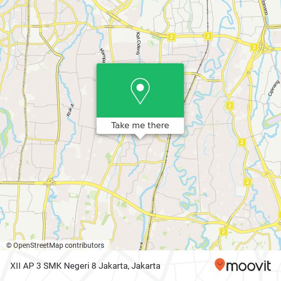 XII AP 3 SMK Negeri 8 Jakarta map