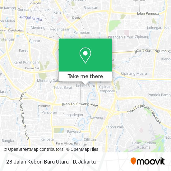 28 Jalan Kebon Baru Utara - D map