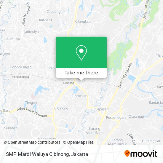 SMP Mardi Waluya Cibinong map