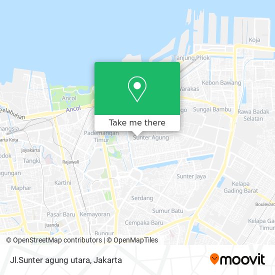 Jl.Sunter agung utara map