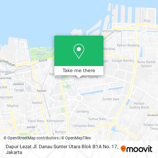 Dapur Lezat Jl. Danau Sunter Utara Blok B1A No. 17 map