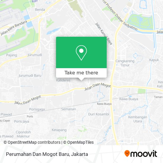 Perumahan Dan Mogot Baru map