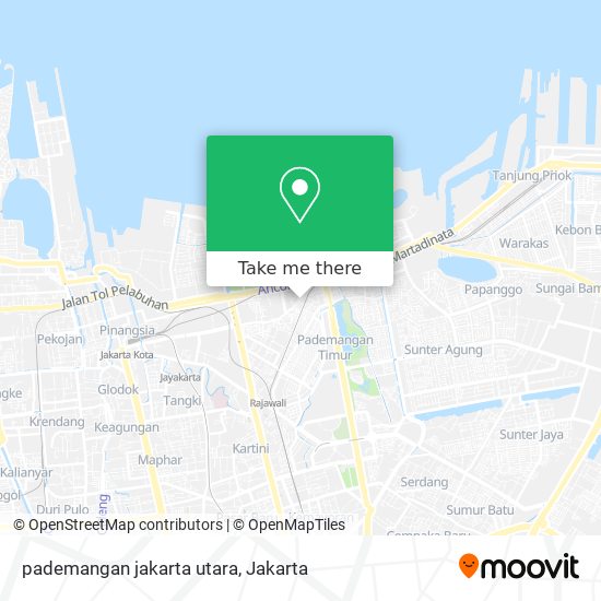 pademangan jakarta utara map