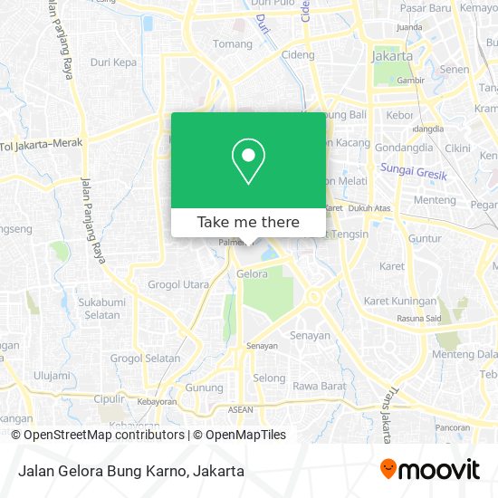 Jalan Gelora Bung Karno map