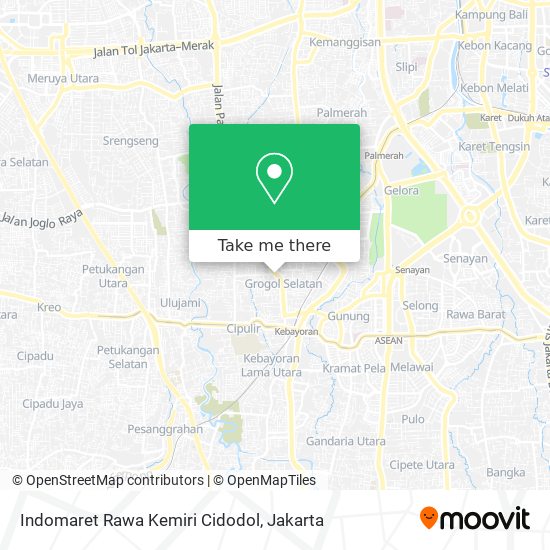 Indomaret Rawa Kemiri Cidodol map