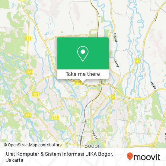 Unit Komputer & Sistem Informasi UIKA Bogor map