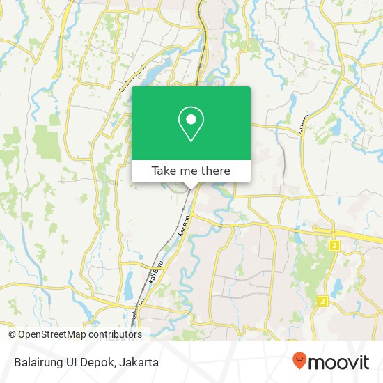 Balairung UI Depok map