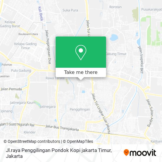 Jl.raya Penggilingan Pondok Kopi jakarta Timur map