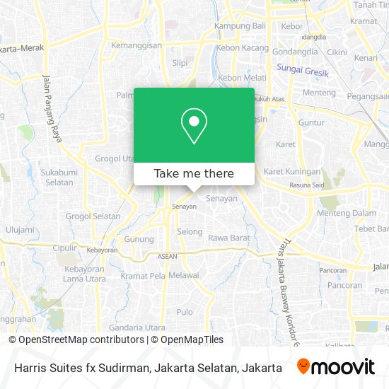 Harris Suites fx Sudirman, Jakarta Selatan map