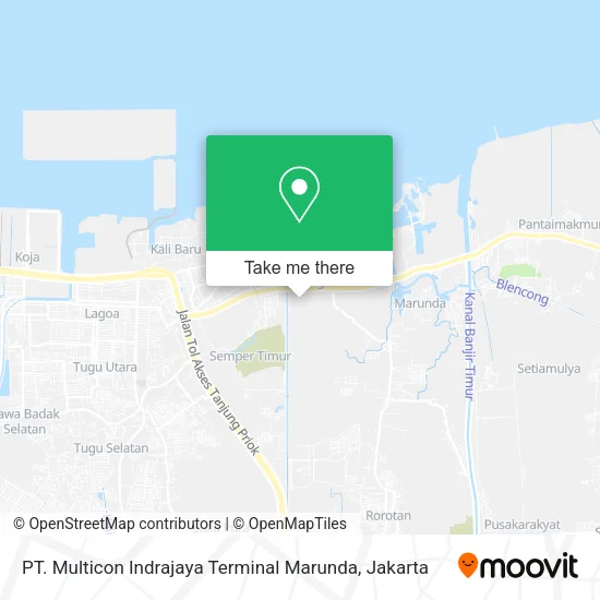PT. Multicon Indrajaya Terminal Marunda map