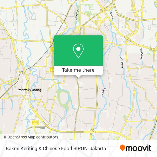 Bakmi Keriting & Chinese Food SIPON map