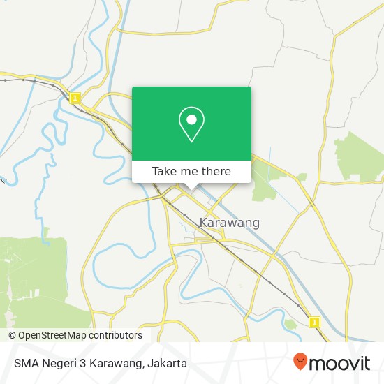 SMA Negeri 3 Karawang map