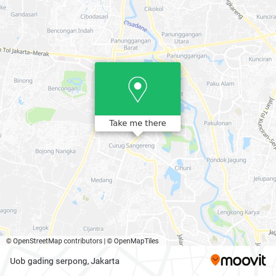 Uob gading serpong map