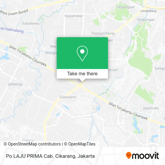 Po LAJU PRIMA Cab. Cikarang map