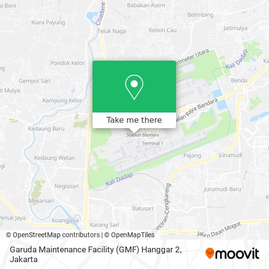 Garuda Maintenance Facility (GMF) Hanggar 2 map