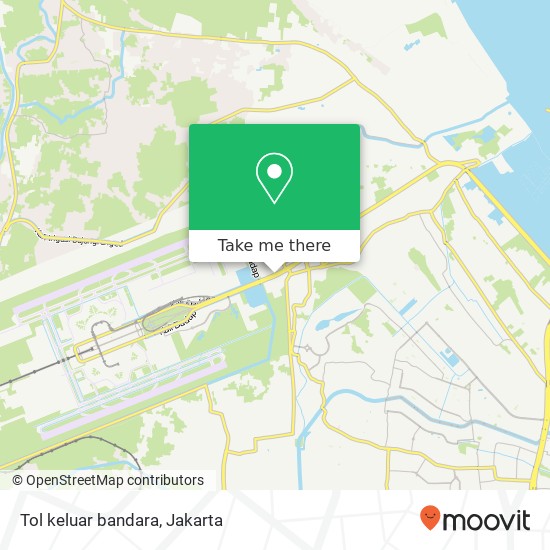 Tol keluar bandara map