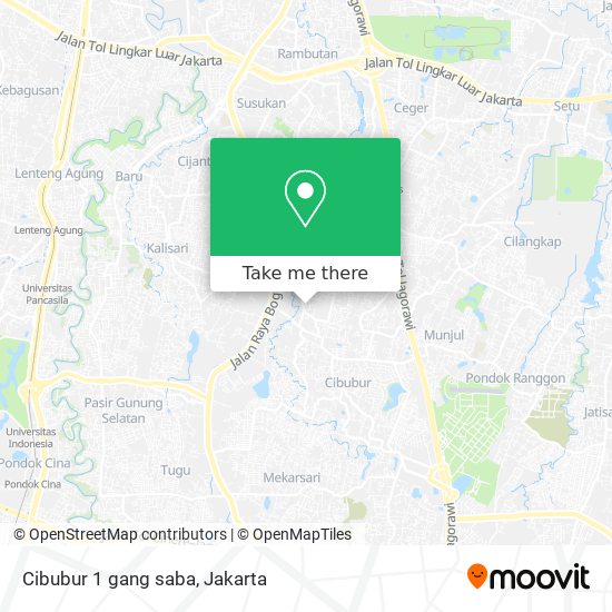 Cibubur 1 gang saba map