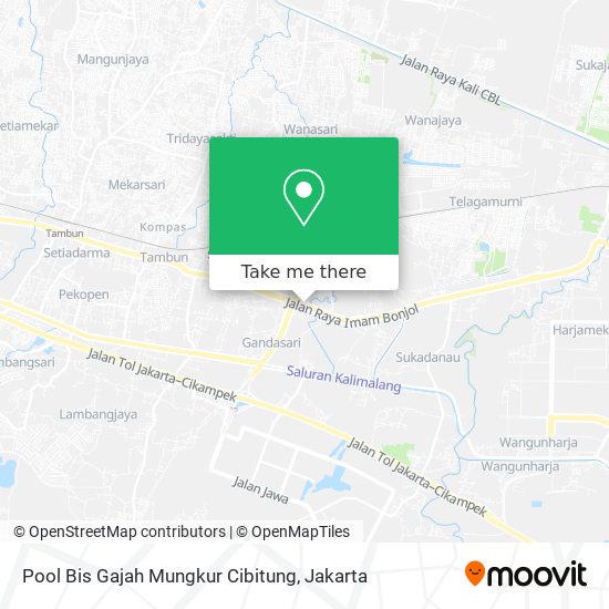 Pool Bis Gajah Mungkur Cibitung map