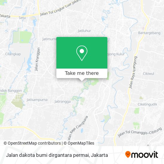 Jalan dakota bumi dirgantara permai map