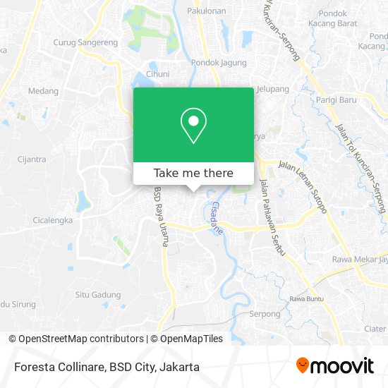 Foresta Collinare, BSD City map