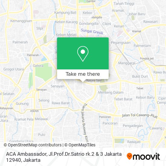 ACA Ambassador, Jl.Prof.Dr.Satrio rk.2 & 3 Jakarta 12940 map