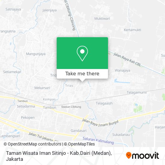 Taman Wisata Iman Sitinjo - Kab.Dairi (Medan) map